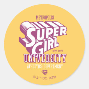Adesivo Supergirl Metropolis University, Departamento de a