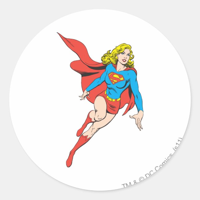 Adesivo Supergirl no movimento (Frente)