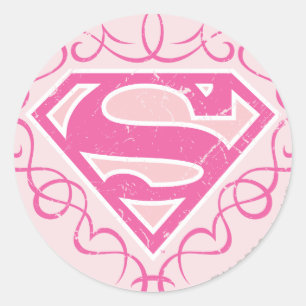 Adesivo Supergirl Pink Stripes
