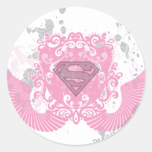 Adesivo Supergirl Pink Winged Design