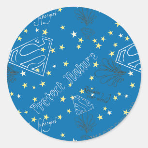 Adesivo Supergirl Protect Nature Pattern
