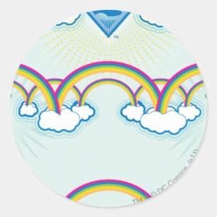 Adesivo Supergirl Rainbow Pattern