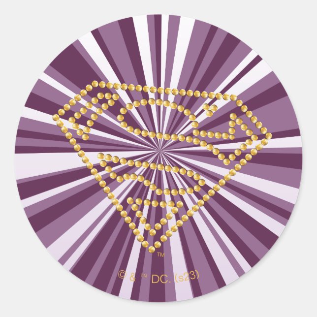 Adesivo Supergirl Studed S-Shield (Frente)