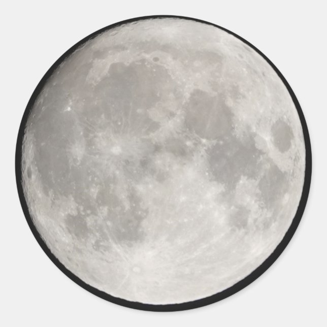 Adesivo Superlua no céu negro (Frente)
