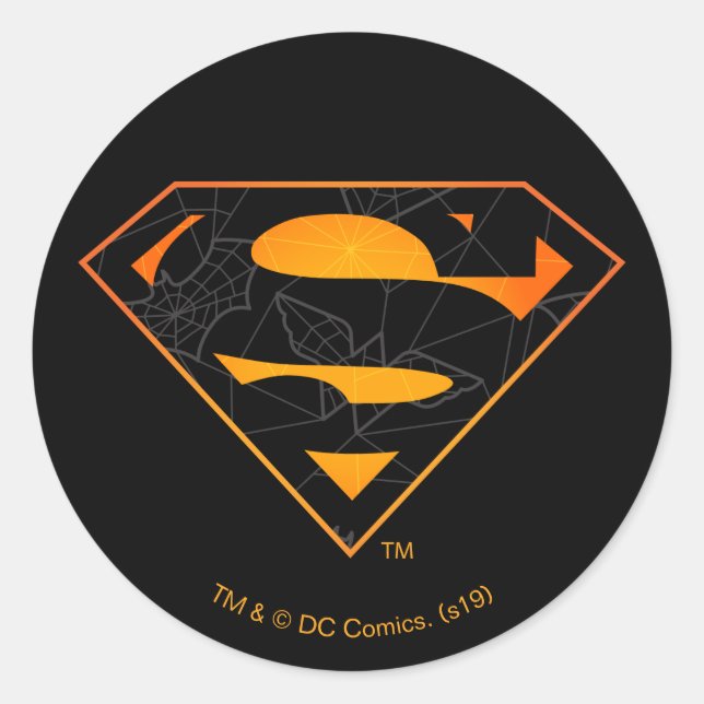 Adesivo Superman | Logotipo inspirado no Halloween (Frente)