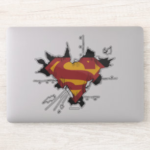 Adesivo Superman S-Shield Broken Metal Logo