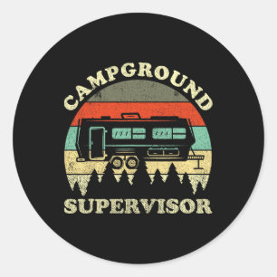 Adesivo Supervisor de Camping Familiar Marido Mulher