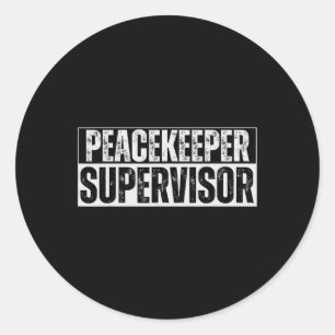 Adesivo Supervisor De Paz Hilariary Vintage Para Adulto