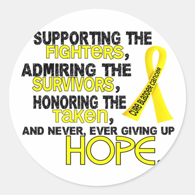 Adesivo Suportando o Cancer de Bladder 3.2 (Frente)