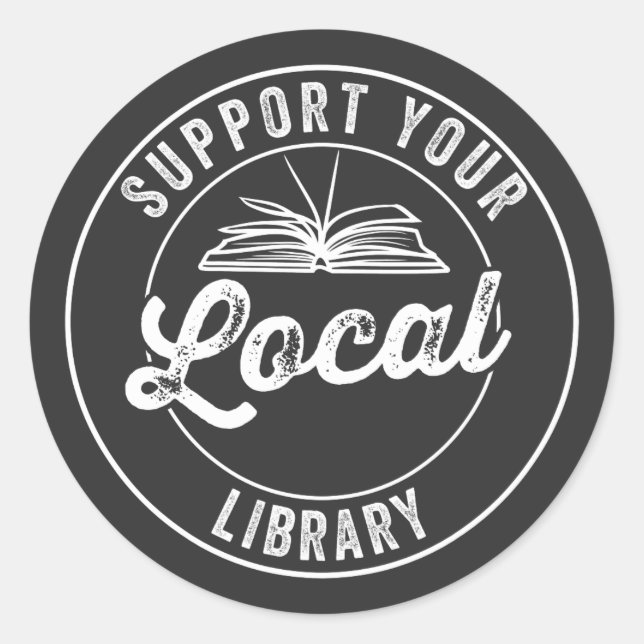 Adesivo suporte à biblioteca localY Square Sticker (Frente)