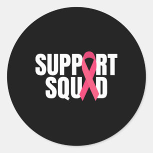 Adesivo Suporte à Consciência do Cancer de Fita Rosa Esqua