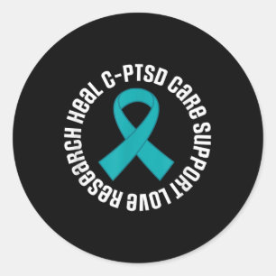Adesivo Suporte à faixa de sensibilização C-ptsd mês