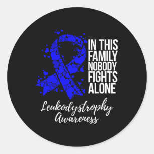 Adesivo Suporte à família Blue Ribbon Leukodystrophy Aware
