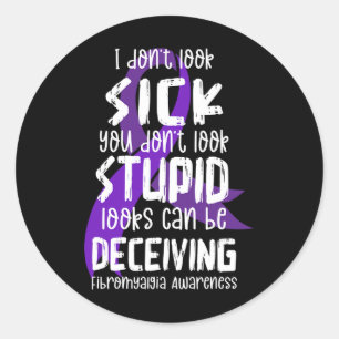 Adesivo Suporte a Fibromialgia Consciência Mês Fibro Guerr