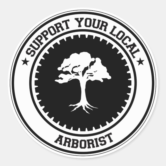 Adesivo Suporte ao Arborist local (Frente)