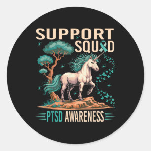 Adesivo Suporte ao Guerreiro de Saúde Mental Ptsd Conscien