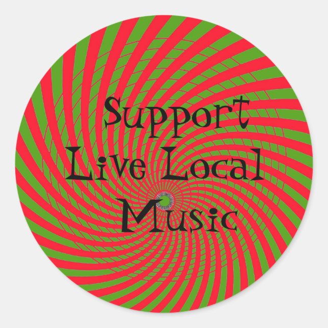 Adesivo Suporte ao Live Local Music Sticker (Frente)