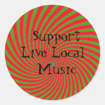 Suporte ao Live Local Music Sticker
