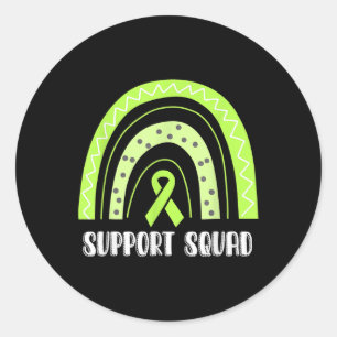 Adesivo Suporte ao Rainbow Ribbon Mental Health Awarene