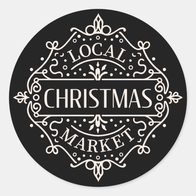 Adesivo Suporte ao seu mercado natalício local (Frente)