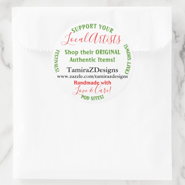 Adesivo Suporte aos artistas locais (Bolsa)