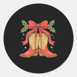 Adesivo Suporte Botas de Cowboy Conscientização Natal Cânc