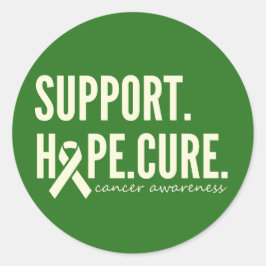 Adesivo Suporte de conscientização para o cancer, esperanç