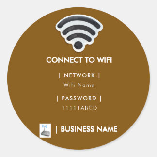 Adesivo Suporte de rede Wifi empresarial moderno