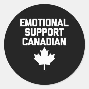Adesivo Suporte Emocional Canadense Canadá