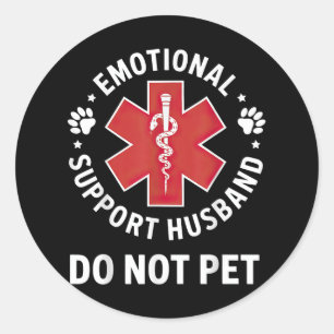 Adesivo Suporte Emocional Marido Não Pet