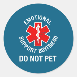 Adesivo Suporte emocional não pet masculino