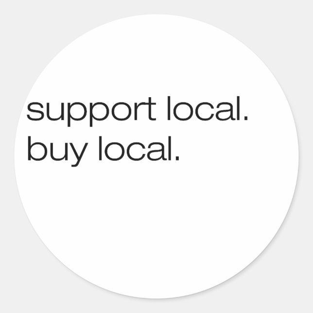 Adesivo Suporte Local do Comprar Local (Frente)