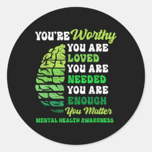 Adesivo Suporte motivacional Warrior Mental Health Awarene