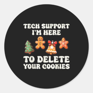 Adesivo Suporte Técnico Aqui Para Excluir Cookies Gingerbr