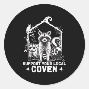 Adesivo Suportem Seu Coven Raccoon Local Ogambm Skunk Hal