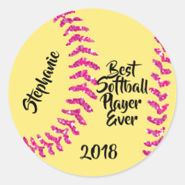 Adesivo Suportes de Softball com Lâmpadas Cinzentas Cintil