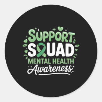 Adesivo Support Squad Mental Health Awareness Month Green