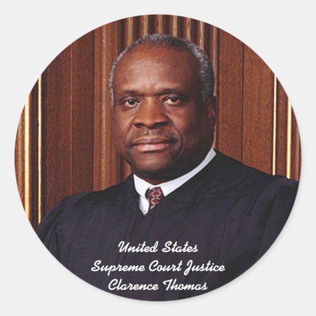 Adesivo Supremo Tribunal dos Estados Unidos Clarence Thoma (Frente)