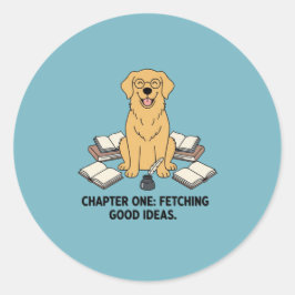 Adesivo Suprimentos Acadêmicos Capítulo Um do Retriever Do