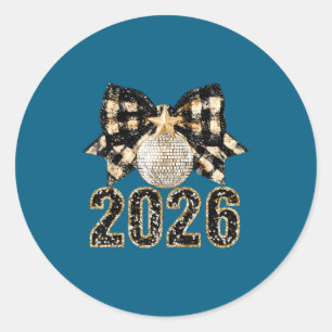 Adesivo Suprimentos para Festa de Ano Novo 2026 Feliz Ano