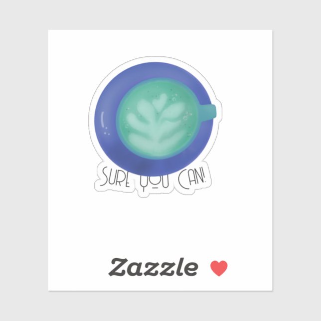 Adesivo Sure You Can (Folha)