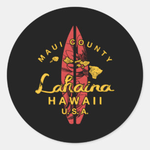 Adesivo Surf das Ilhas Maui Hawaii Lahaina