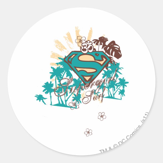 Adesivo Surf de Supergirl (Frente)