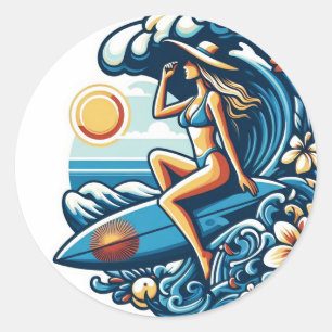 Adesivo Surf feminino