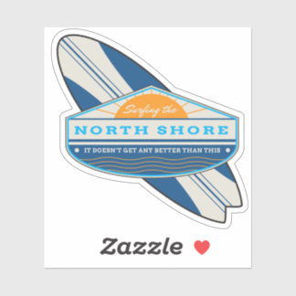 Adesivo Surfando a costa norte