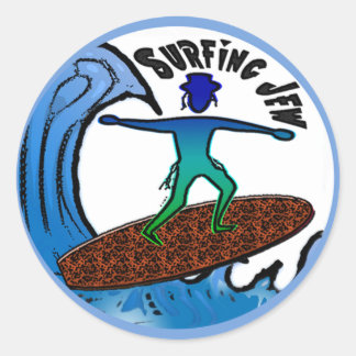 Adesivo Surfar em Jew Stickers