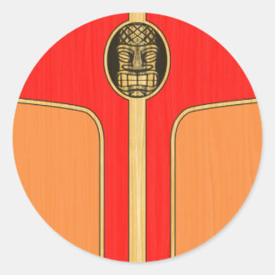 Adesivo Surfboard Retro Tiki