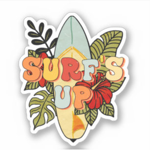 Adesivo Surfboard Tropical Deixa Flores Surfs
