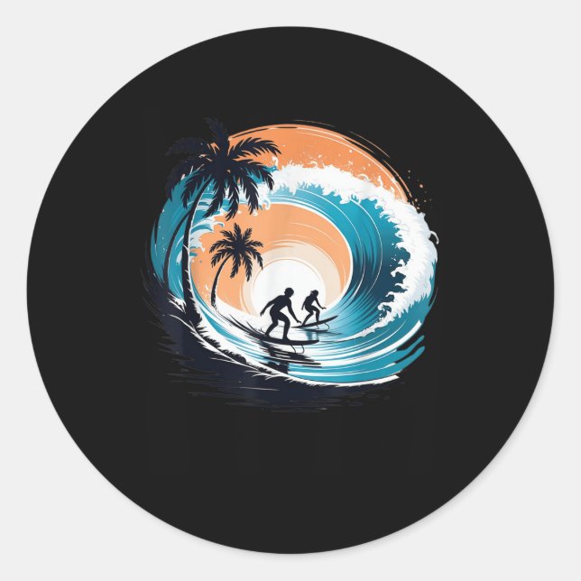 Adesivo Surfboarder Hawaii Onda Surfboard Lover (Frente)