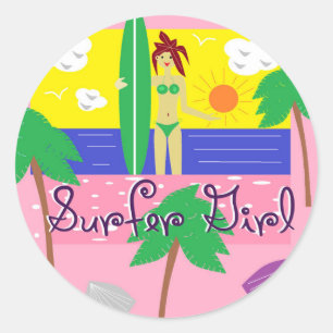 Adesivo Surfer Girl